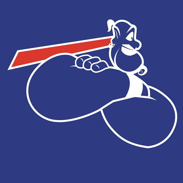 Buffalo Genies logo fabric transfer
